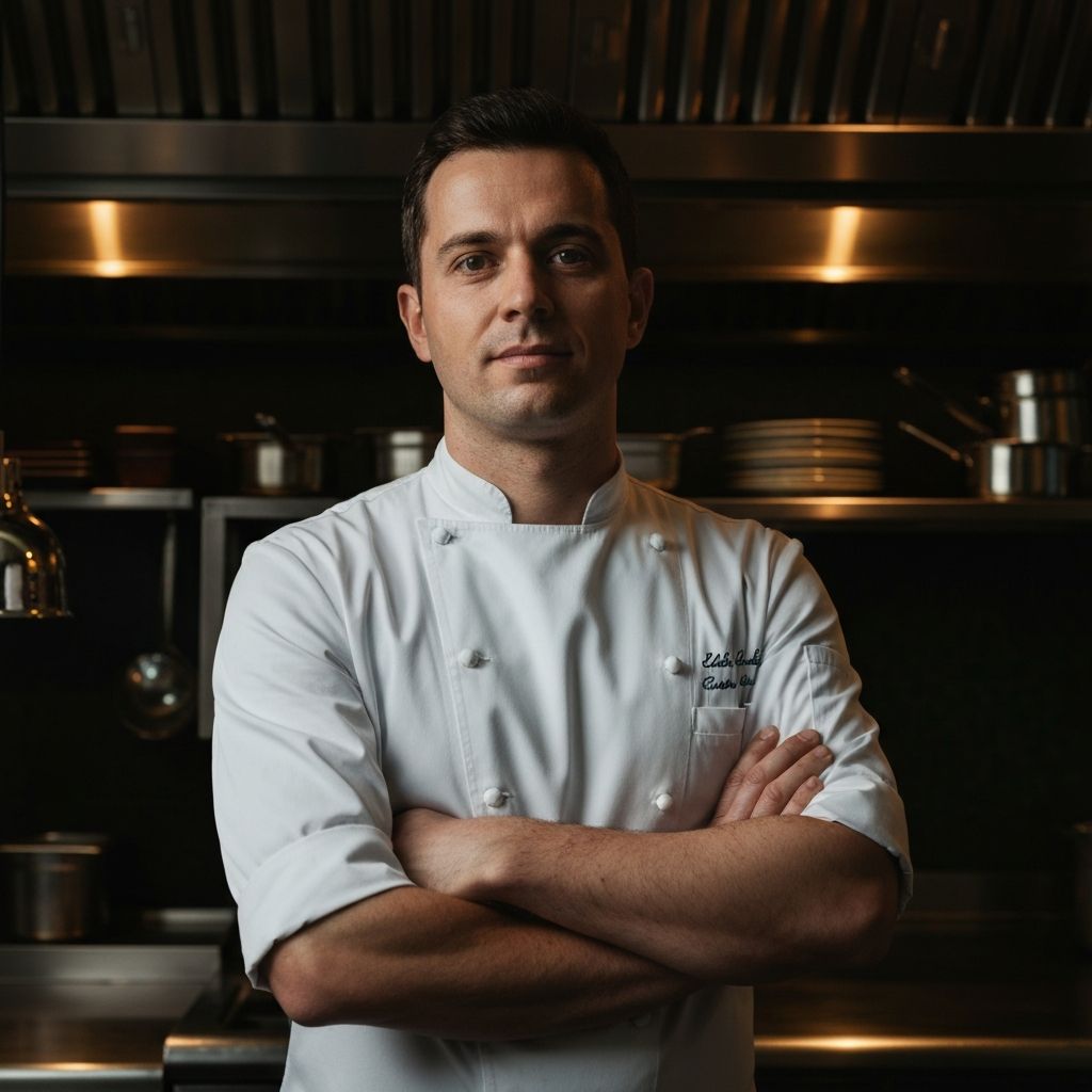 Notre chef en cuisine